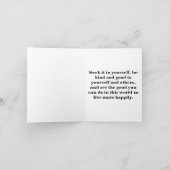 So lügen oder nicht fließend weiße Wolken Karte (Innenseite)