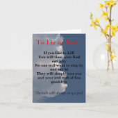 So lügen oder nicht fließend weiße Wolken Karte (Gelbe Blume)