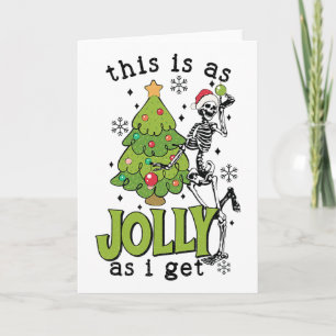 So lustig bin ich eben: Lustiger Skelett- und Baum Karte