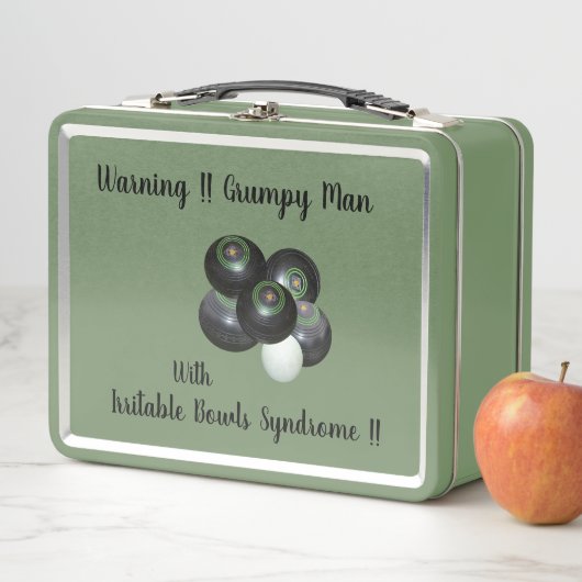 So lustig irritable Laune Bowls Man, Metal Lunchbo Metall Brotdose (Beispiel)