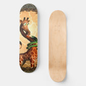 So lustige, niedliche Giraffe Skateboard (Vorderseite)