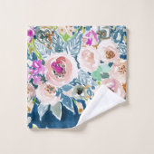 SO LUSTISCH farbige Blume Badhandtuch Set (Waschlappen)