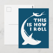 So mache ich - tauchen mit dem Hai Postkarte (Vorne/Hinten)