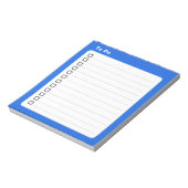 So machen Sie Blue Minimalistisch Notizblock (Rotiert)