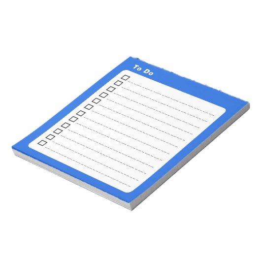 So machen Sie Blue Minimalistisch Notizblock (Rotiert)