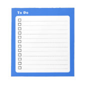 So machen Sie Blue Minimalistisch Notizblock (Vorderseite)