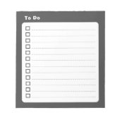 So machen Sie Graustufen Minimalistisch Notizblock (Vorderseite)