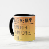 So machen Sie mich glücklich Tasse - Funny Heartbe (Vorderseite Links)