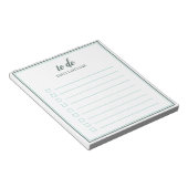 So machen Sie mit Border Aquamarin Aqua Notepad Pe Notizblock (angewinkelt)