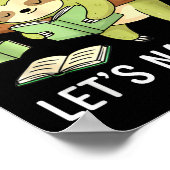 So Many Books Little Time Nap First Sloth Poster (Ecke)