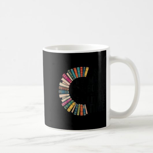 So Many Books Little Time, Retro Bookish Book Love Kaffeetasse (Rechts)