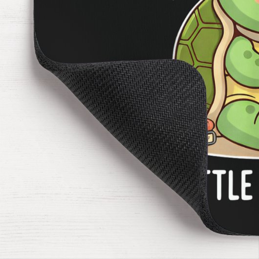 So Many Books Little Time Turtle Scholar  Mousepad (Ecke)