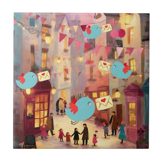 SO MANY VALENTINES FOR DELIVERY FLIESE (Vorderseite)