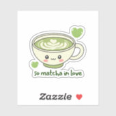 So Matcha In Love Süß Aufkleber (Blatt)