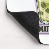 So Matcha Vibes Cute Kawaii Frosch Meme Mousepad (Ecke)