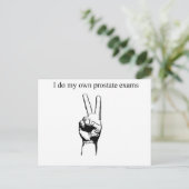 So meine eigenen Prostatakrüfungen Postkarte (Stehend Vorderseite)