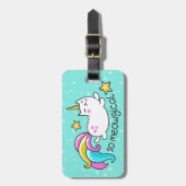 So Meowgical niedliche Unicorn Gepäckanhänger (Vorderseite vertikal)