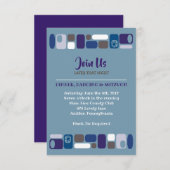 SO MOD Bar Bar Mitzvah Empfang Card Einladung (Vorne/Hinten)