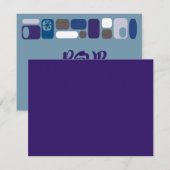 SO MOD Bar Bar Mitzvah Reply Card RSVP Karte (Vorne/Hinten)