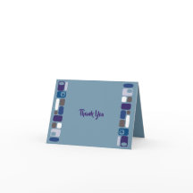 SO MOD Bar Bar Mitzvah Thank You Card