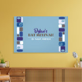 SO MOD Bar Bat Mitzvah Sign-In Board Leinwanddruck (Insitu (Wohnzimmer))