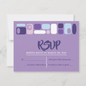 SO MOD Bat Mitzvah Reply Card RSVP Karte (Rückseite)