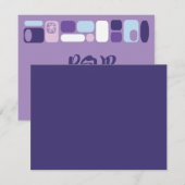 SO MOD Bat Mitzvah Reply Card RSVP Karte (Vorne/Hinten)