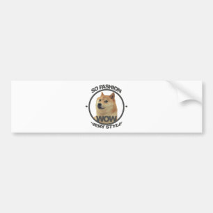 So Mode, so Doge Autoaufkleber