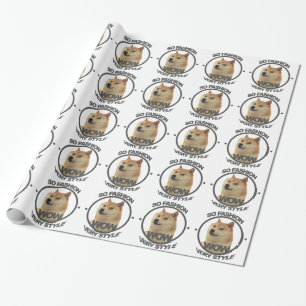So Mode, so Doge Geschenkpapier