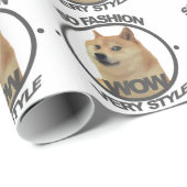 So Mode, so Doge Geschenkpapier (Rolleneckpunkt)