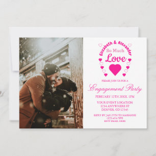 So Much Love Hochzeitsverlobungsfeier Einladung