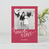 So Much Love Valentine's Day Card Einladung (Stehend Vorderseite)