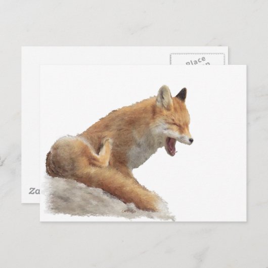 so müde 2 postkarte (Vorne/Hinten)