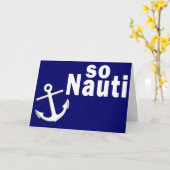 So Nauti - Funny Boating Karte (Gelbe Blume)