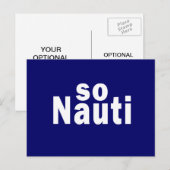 So Nauti - Funny Boating Postkarte (Vorne/Hinten)