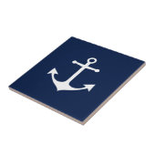 So nautical - White Anchor auf Blue Keramik Tile Fliese (Seite)