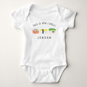 So nehme ich Baby Name Kawaii Sushi Liebhaber Strampler