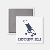 So nehme ich Baby Stroller Magnet (Vorderseite/Rückseite)
