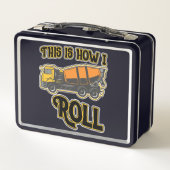 So nehme ich Cement Mixer Metall Brotdose (Rückseite)