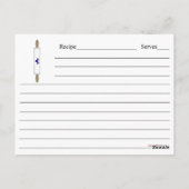 So nehme ich die Rezept-Karte Postkarte (Rückseite)