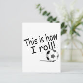 So nehme ich Fußball Postkarte (Stehend Vorderseite)