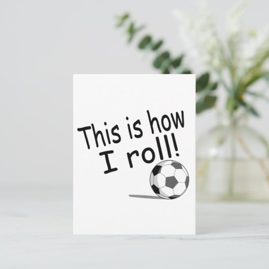 So nehme ich Fußball Postkarte (Stehend Vorderseite)