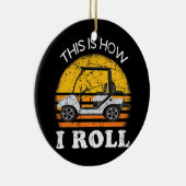 So nehme ich Golf Cart Funny Golfers Keramik Ornament (Rechts)