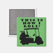 So nehme ich Golf Cart Funny Kühlschrankmagnet (Vorderseite/Rückseite)