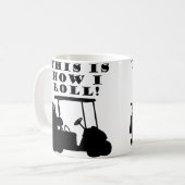 So nehme ich Golf Cart Funny Mug Kaffeetasse (Vorderseite Links)