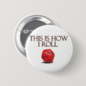 So nehme ich lustige RPG Würfel Button (Vorne & Hinten)