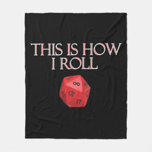 So nehme ich lustige RPG Würfel Fleecedecke