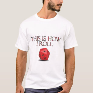 So nehme ich lustige RPG Würfel T-Shirt