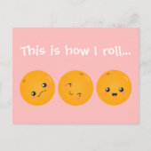 So nehme ich Orange Style Postkarte (Vorderseite)