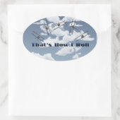 So nehme ich ovaler aufkleber (Tasche)